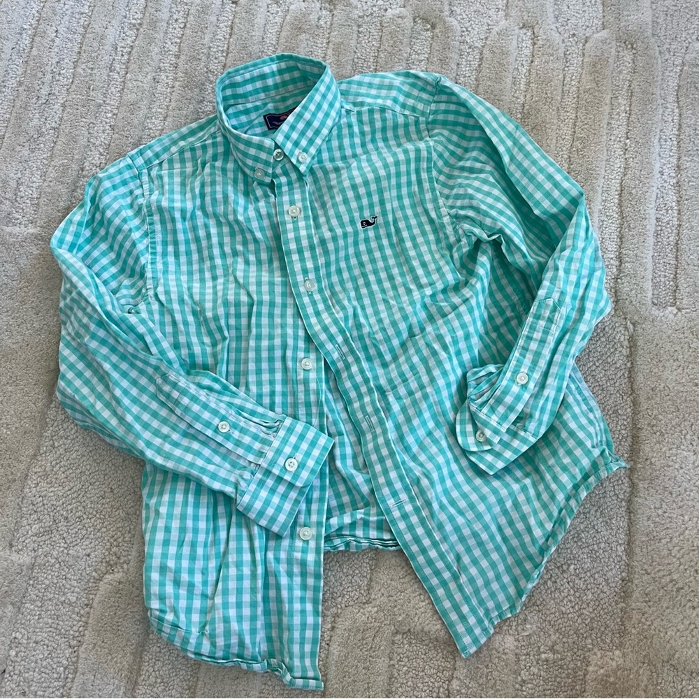 Sz 7 Vineyard Vines Gingham Shirt